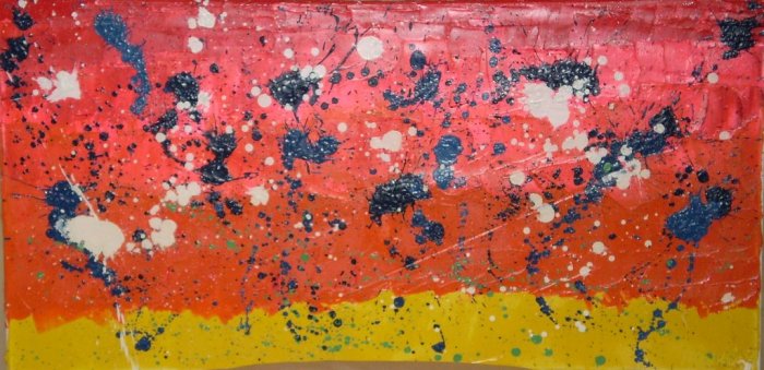 Desert Winds I (Dawn Promise) 38cm x 76cm (15” x 30”) Oil & acrylic paints on stretched canvas