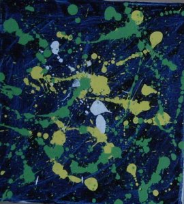 Fractal Fragments II (Shuffle in E) 31cm x 31cm (12” x 12”) Oil & acrylic paints on stretched canvas