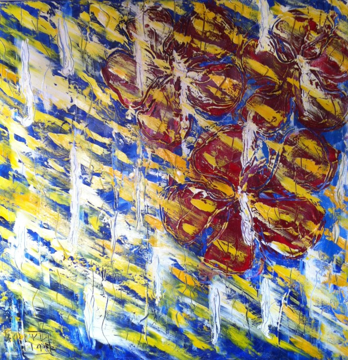 The Blooms IV (Hibiscus Sunshower)